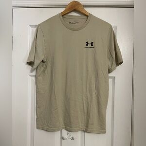 LG Men's Beige Short Sleeve Tee Large